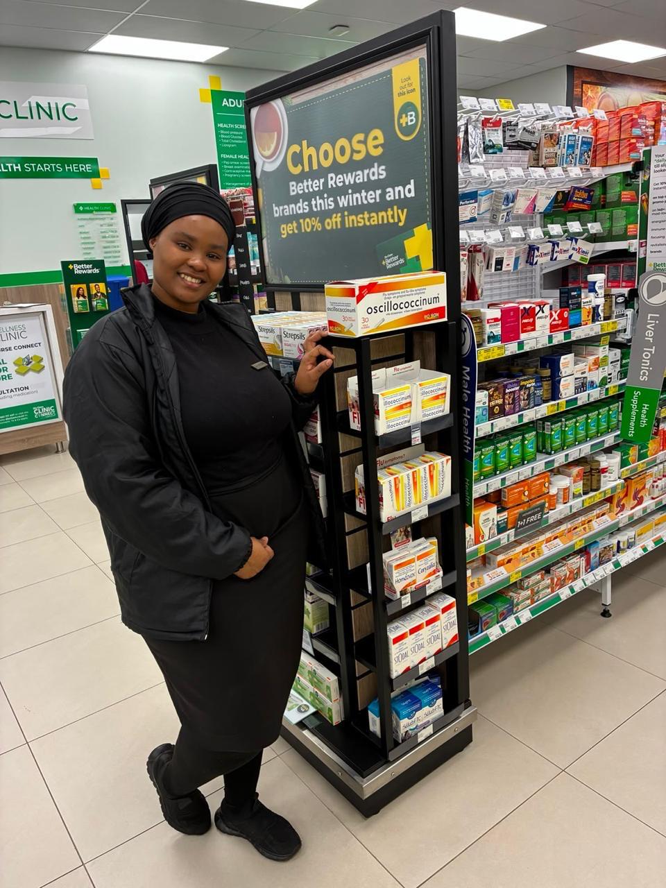 SEAL representative with a branded floor stand